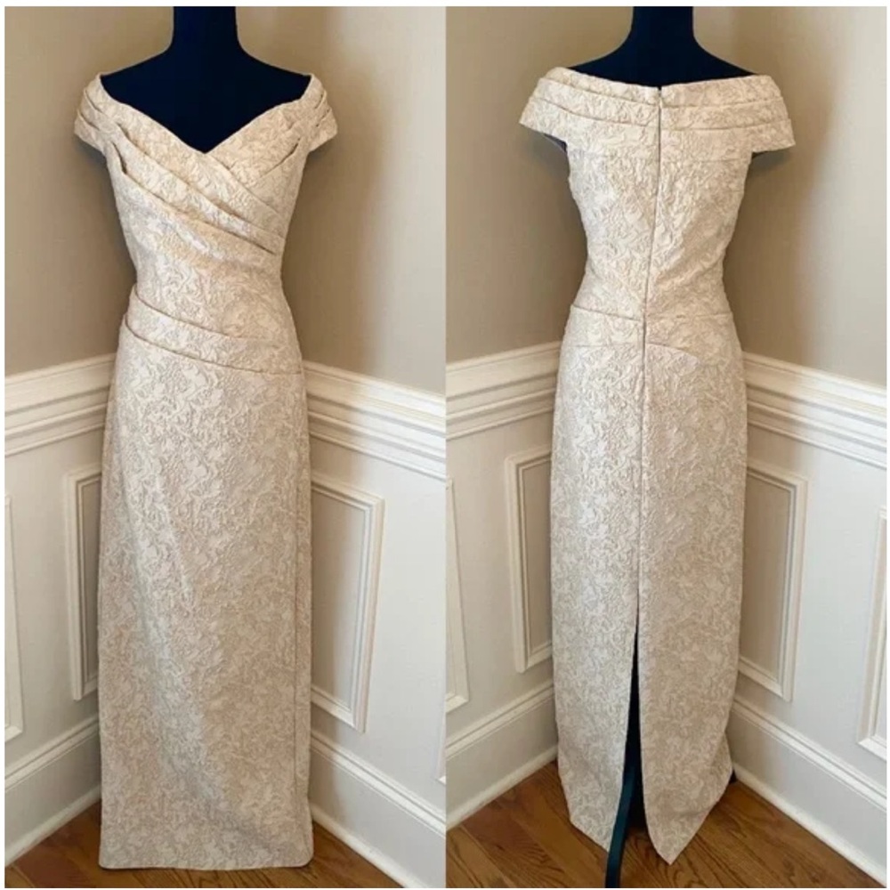 Elegant Off-Shoulder Evening Gown